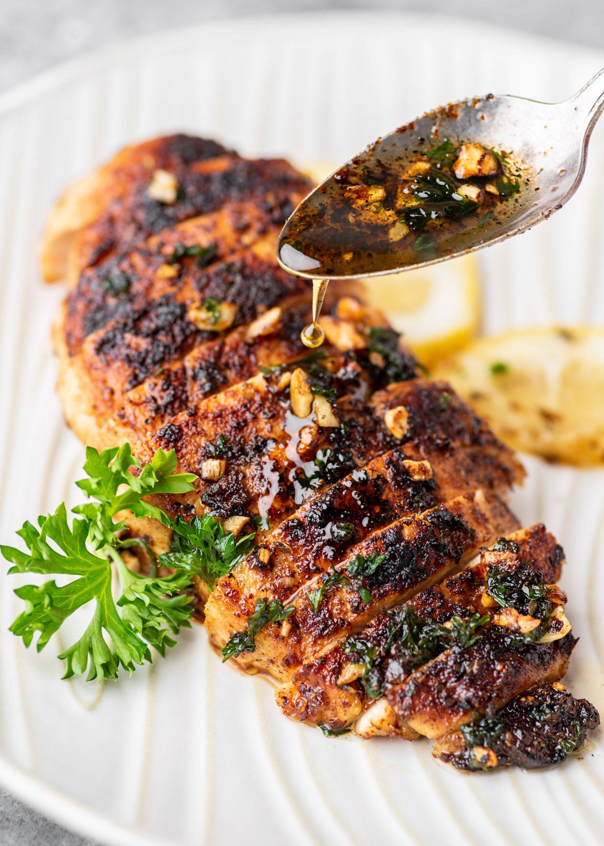 Blackened Chicken with Brown Rice and Brussel Sprouts (ATHLETE)