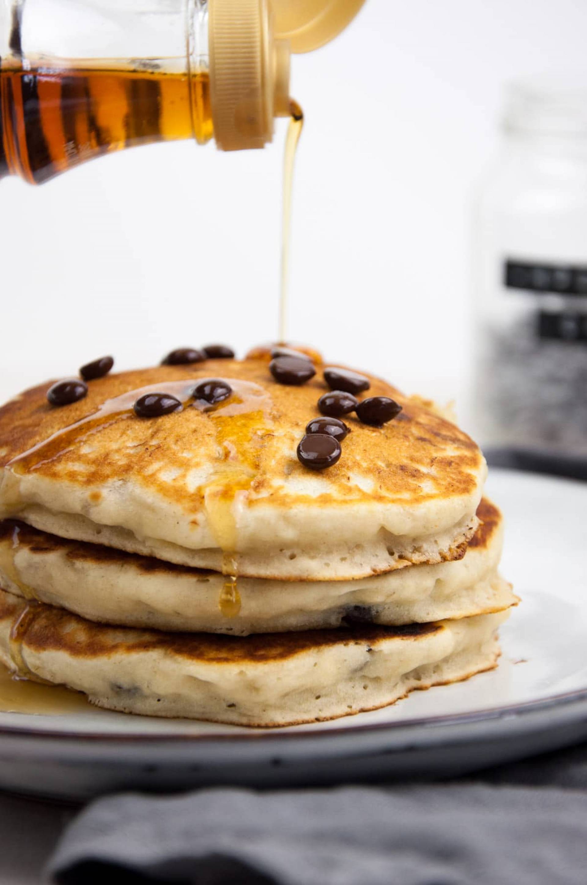 Vegan Chocolate Chip Pancakes