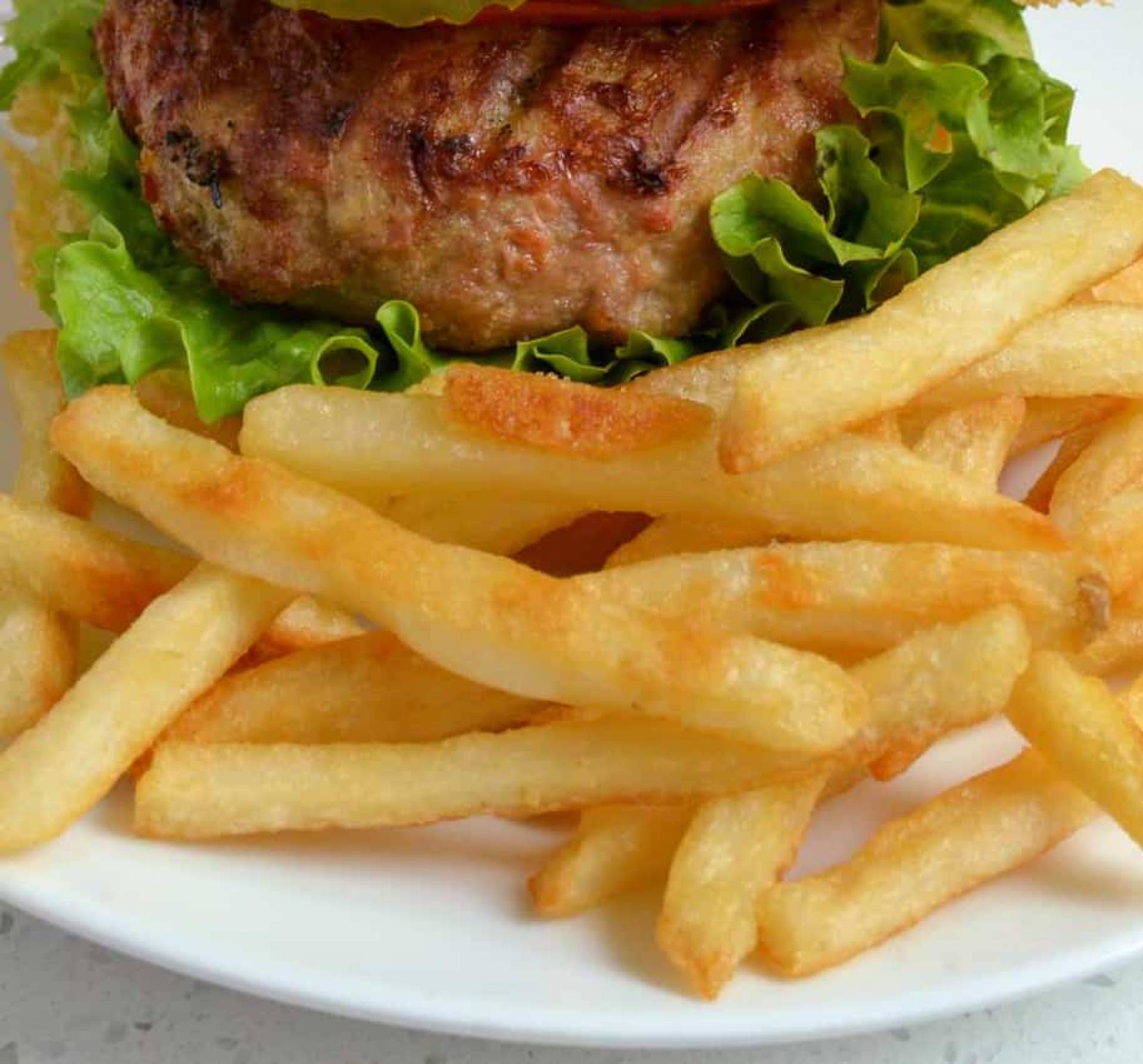 Keto Turkey Burger with Lettuce Bun Rutabaga Fries