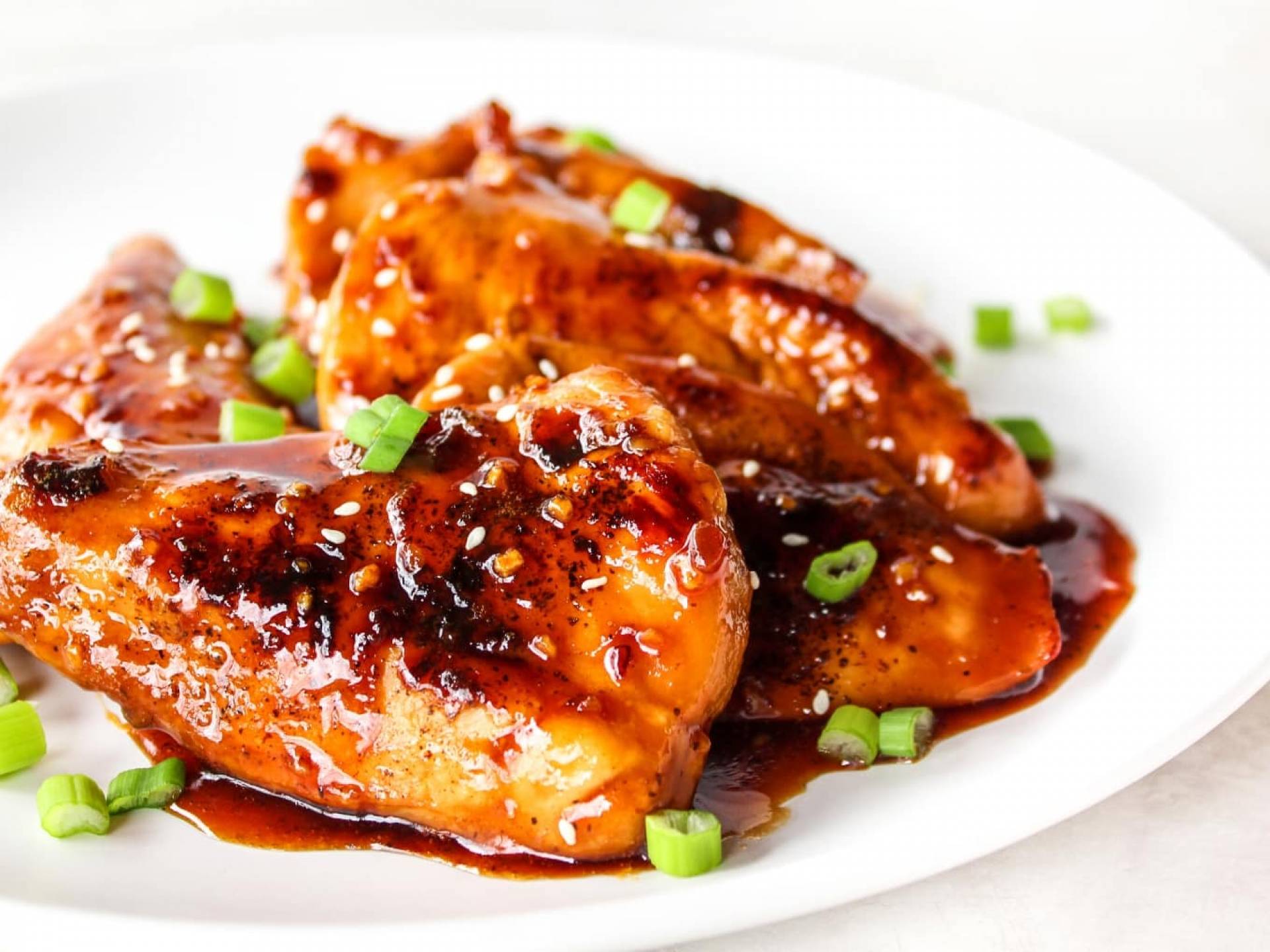 Honey Garlic Chicken with Brown Rice and Brussel Sprouts (ATHLETE)