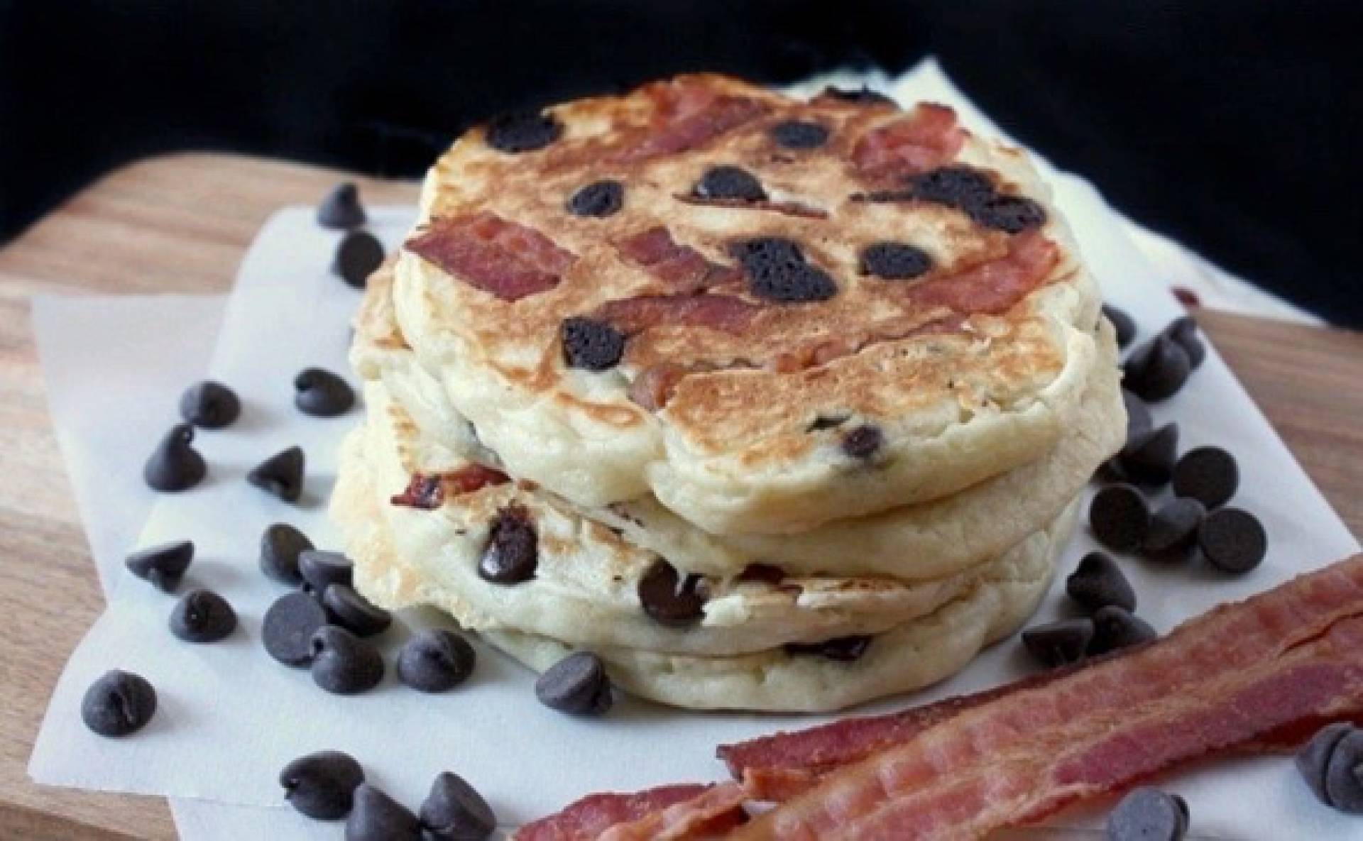 Keto Chocolate Chip Protein Pancakes