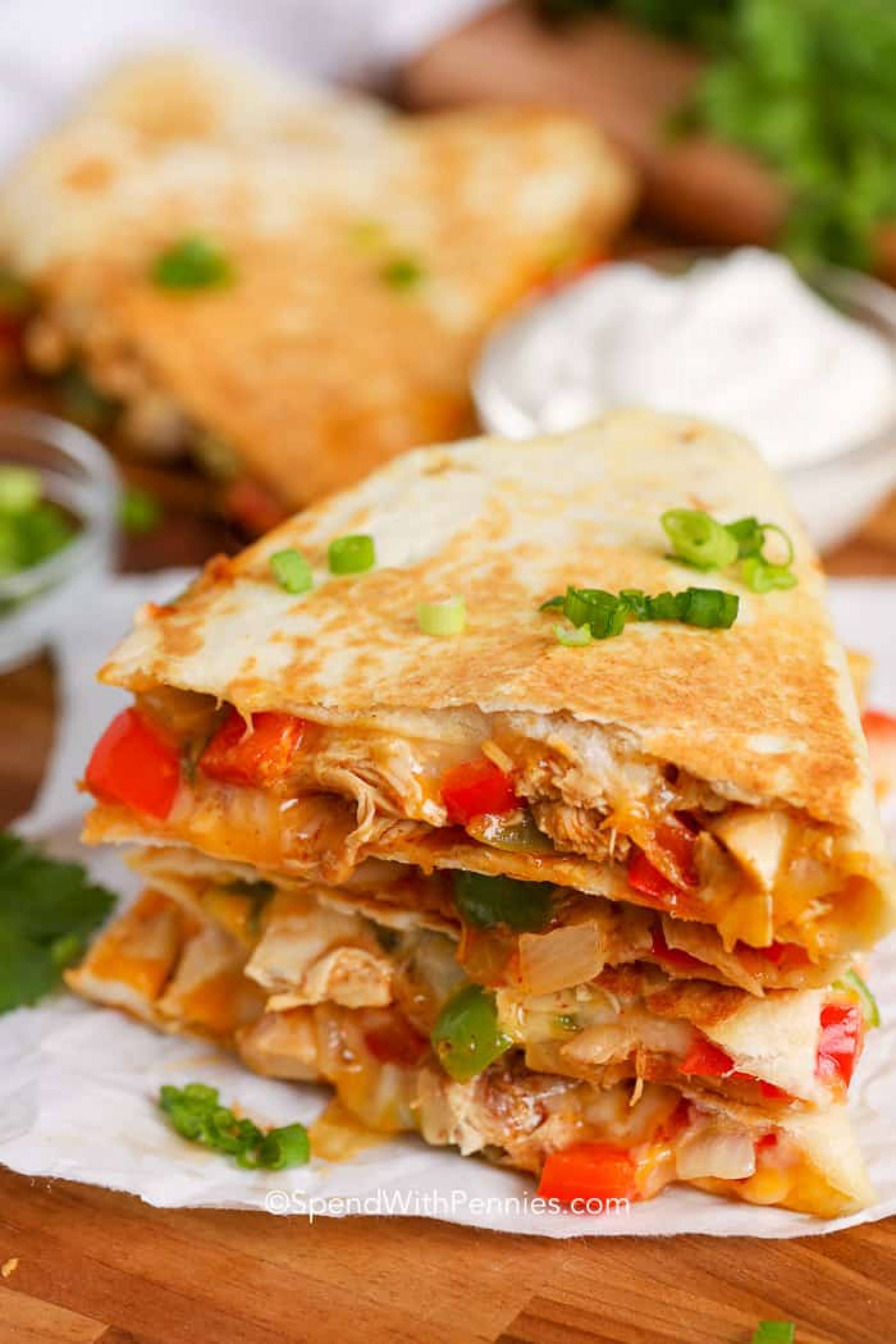 Chicken Quesadilla with Cilantro Lime Rice