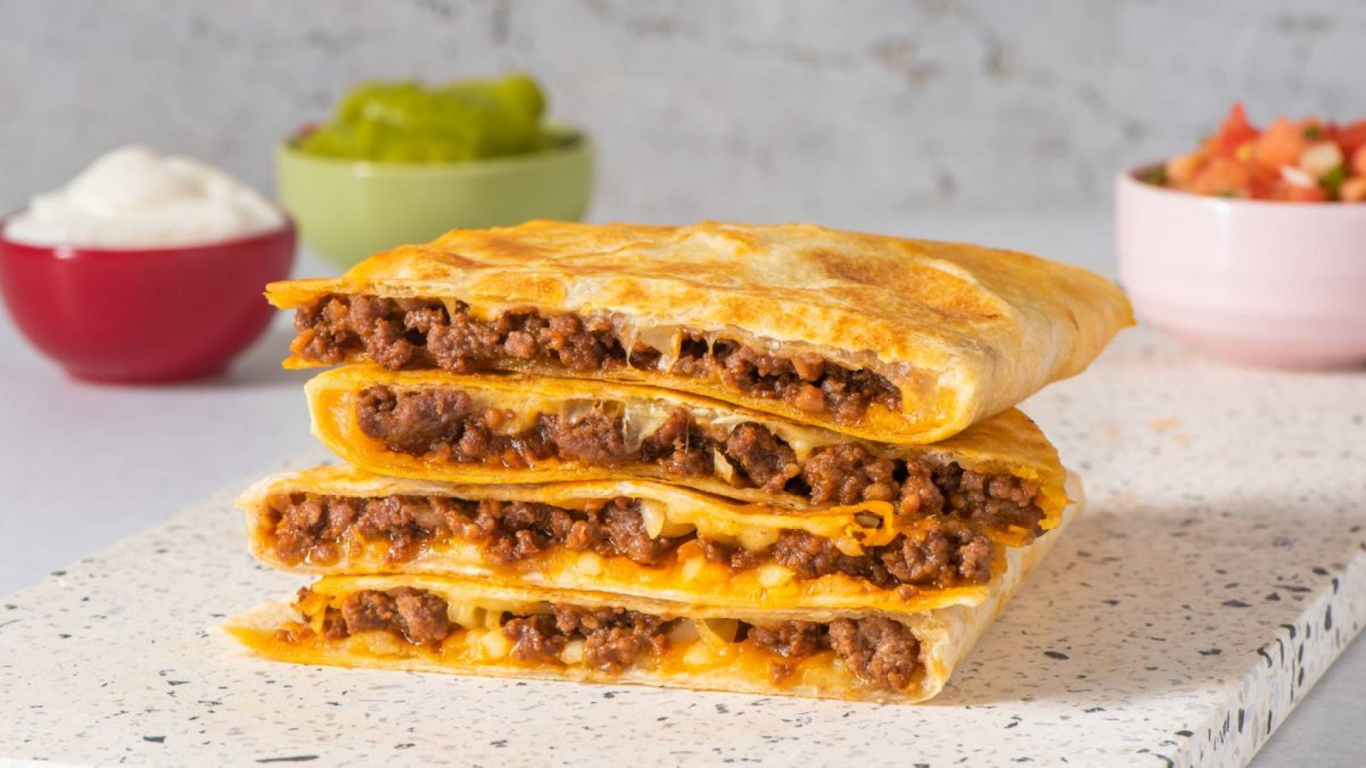 Vegan Beef Quesadilla