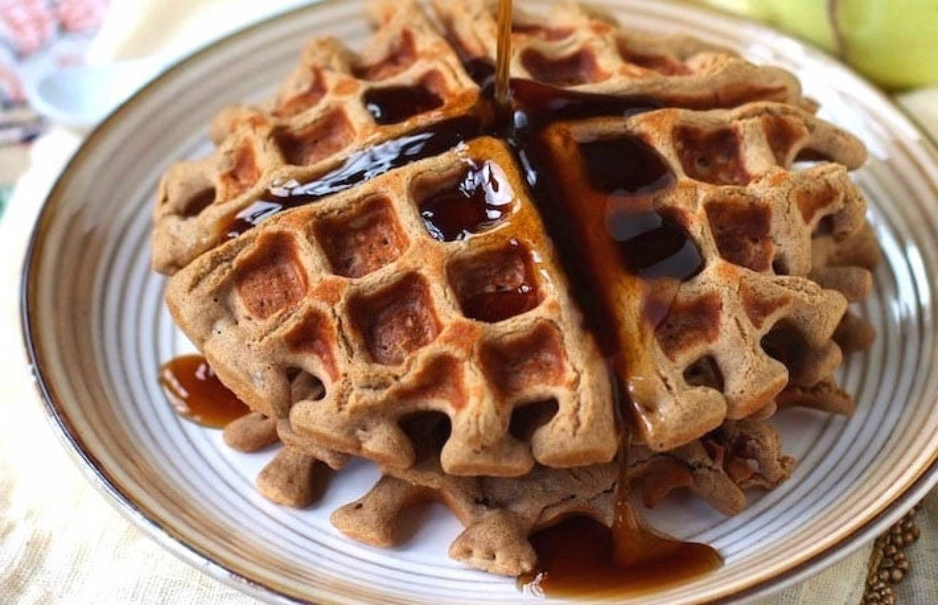 Protein Waffles with Sausage Patties (ATHLETE)