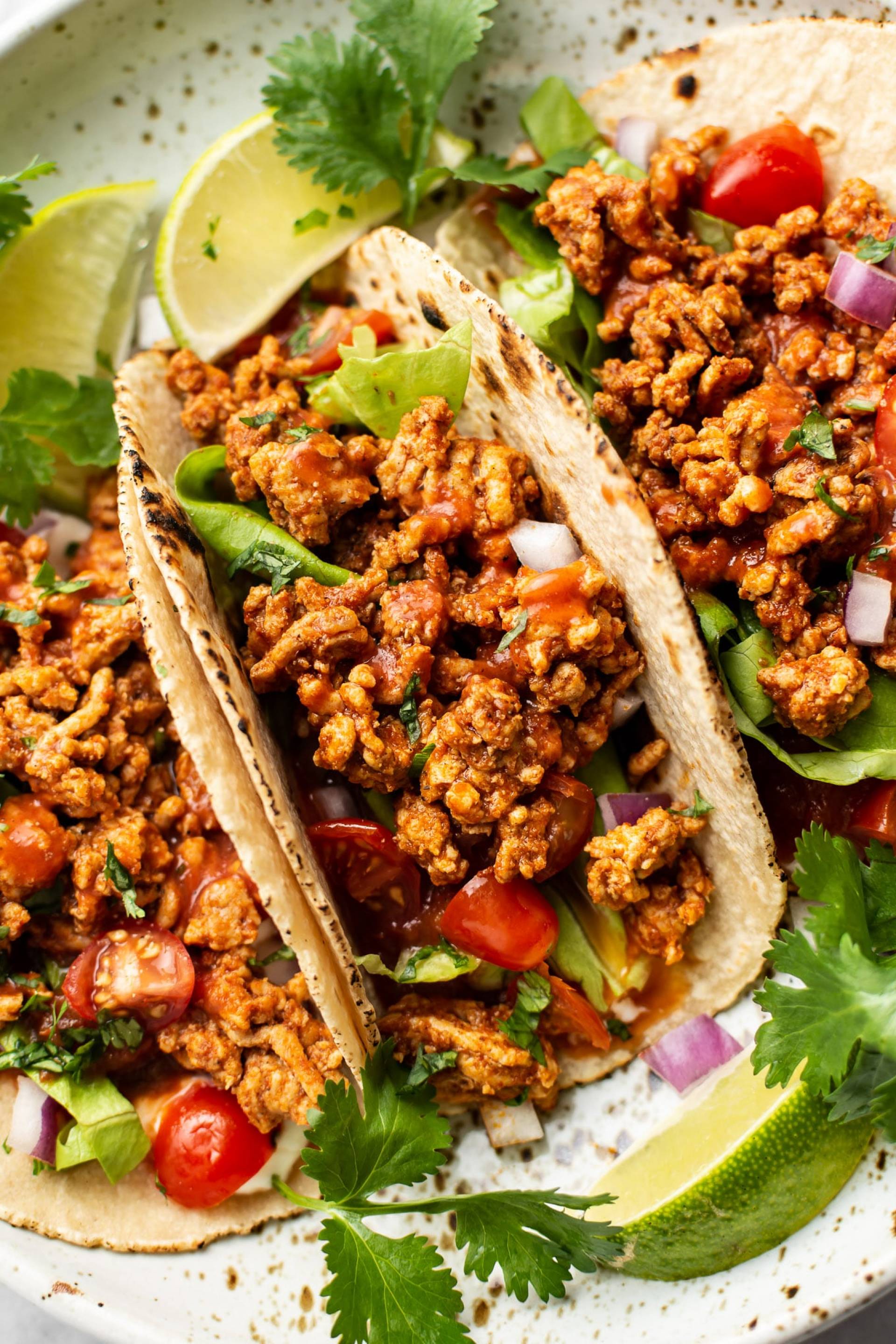 Ground Turkey Tacos with Beans and Rice (ATHLETE)