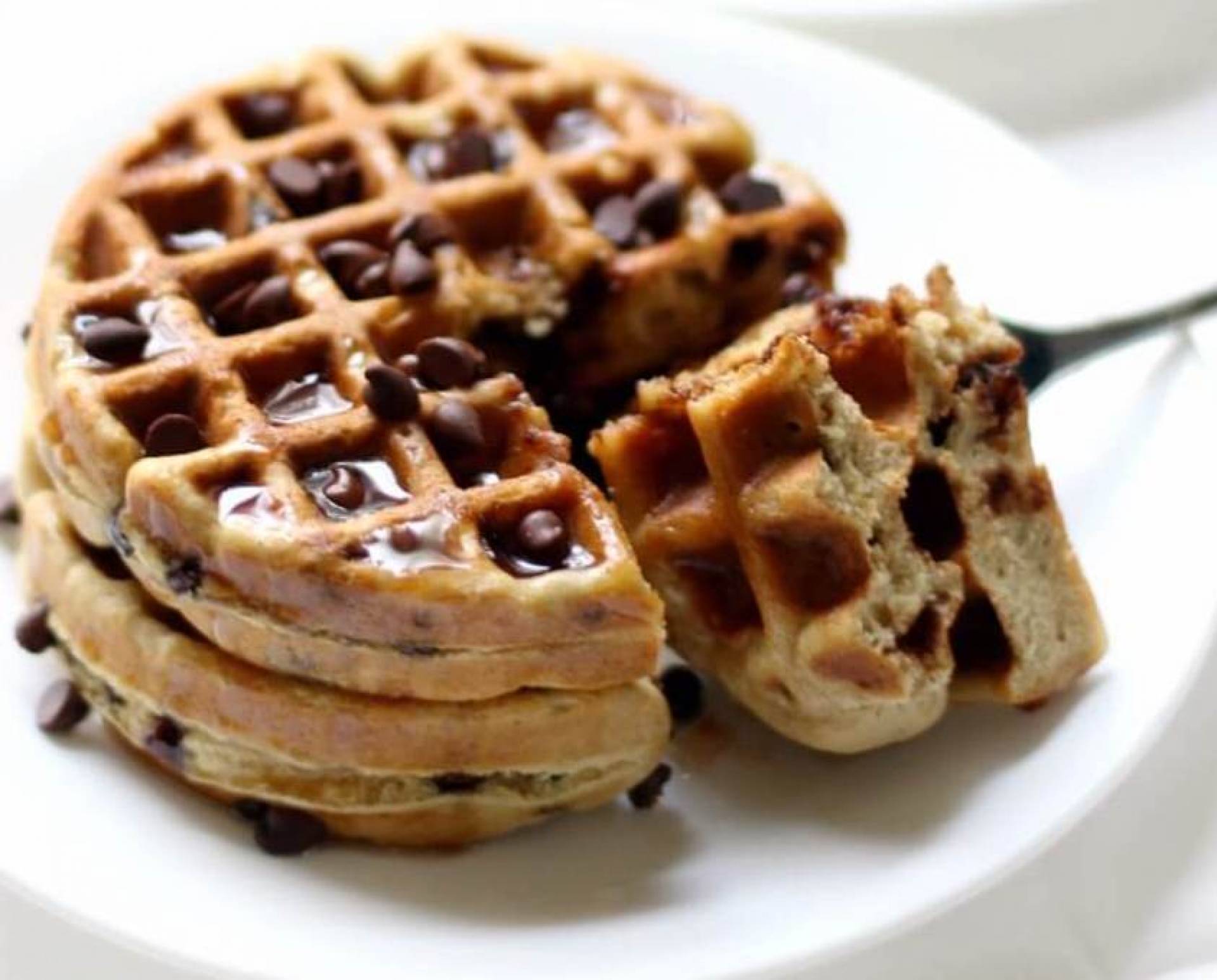 Vegan Chocolate Chip Waffles