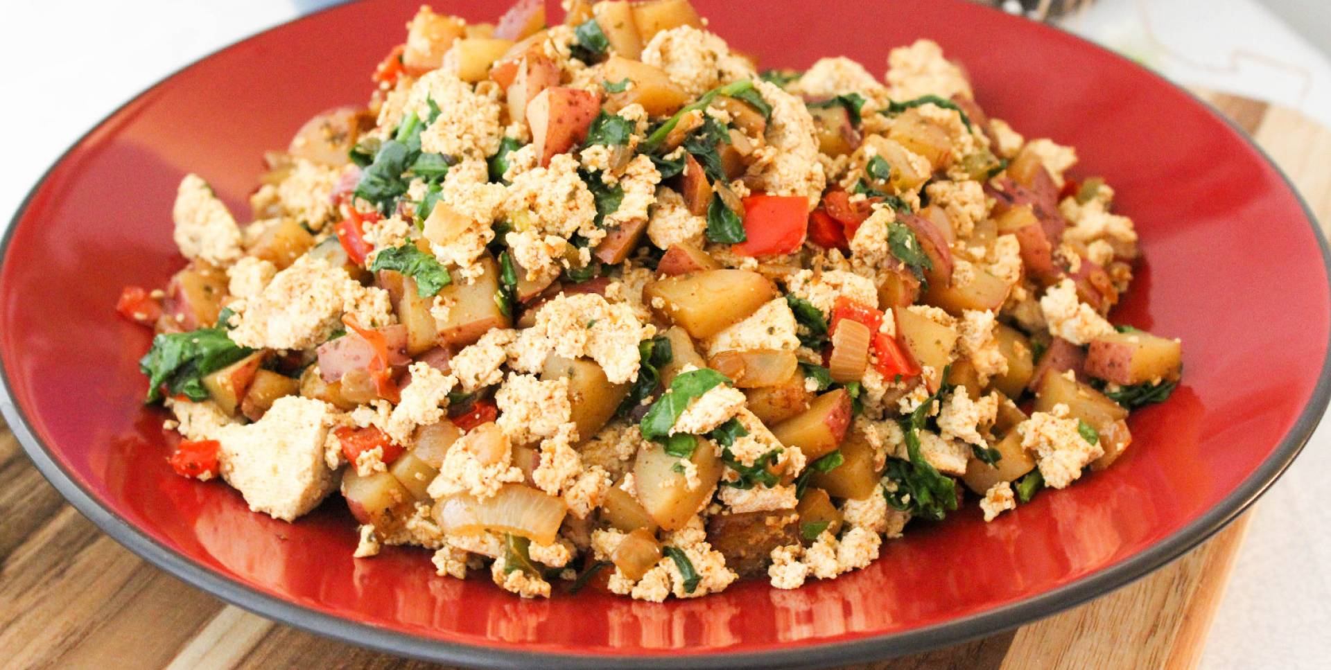 Egg, Potato, and Spinach Scramble (PRO)