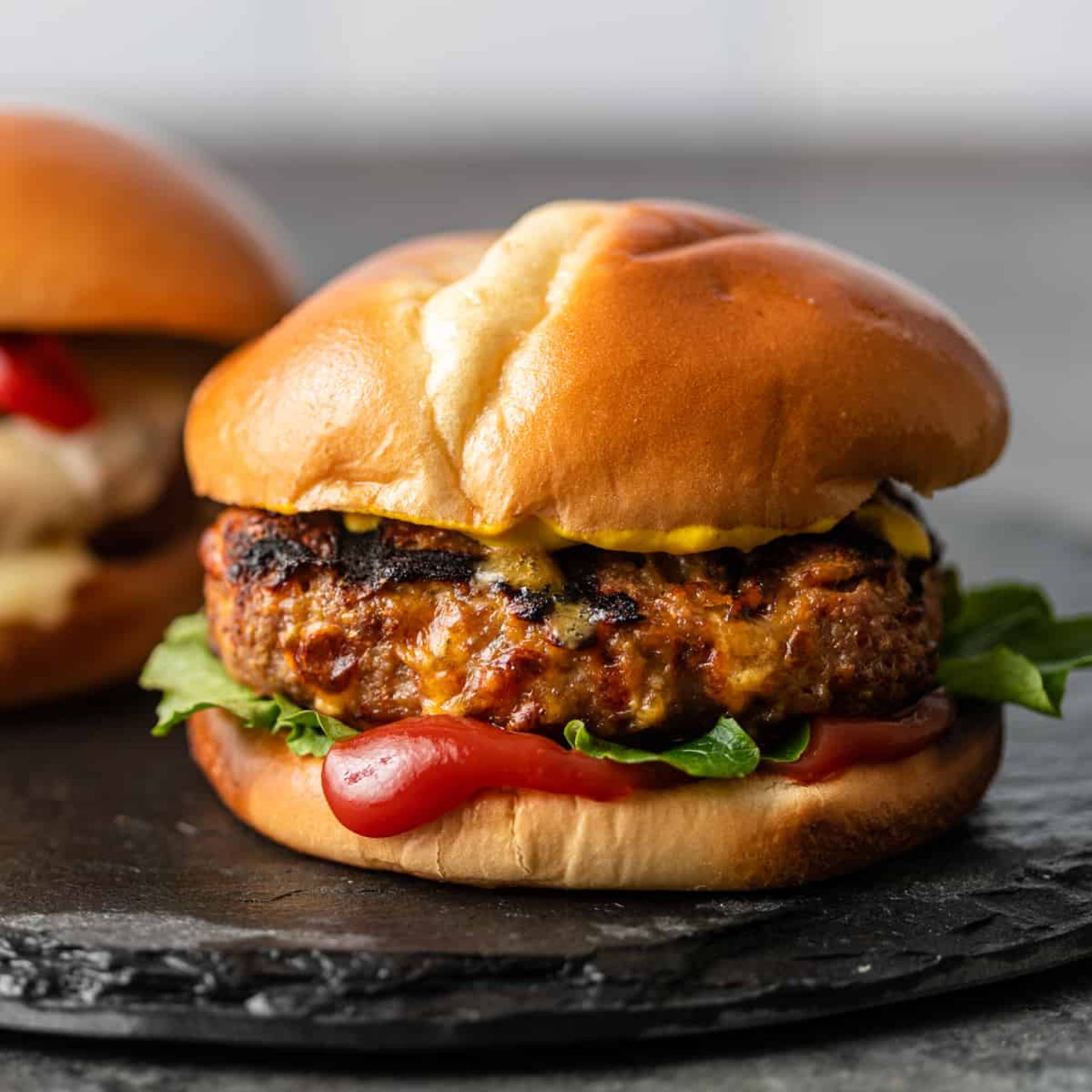 Turkey Burger with Baked Fries (PRO)