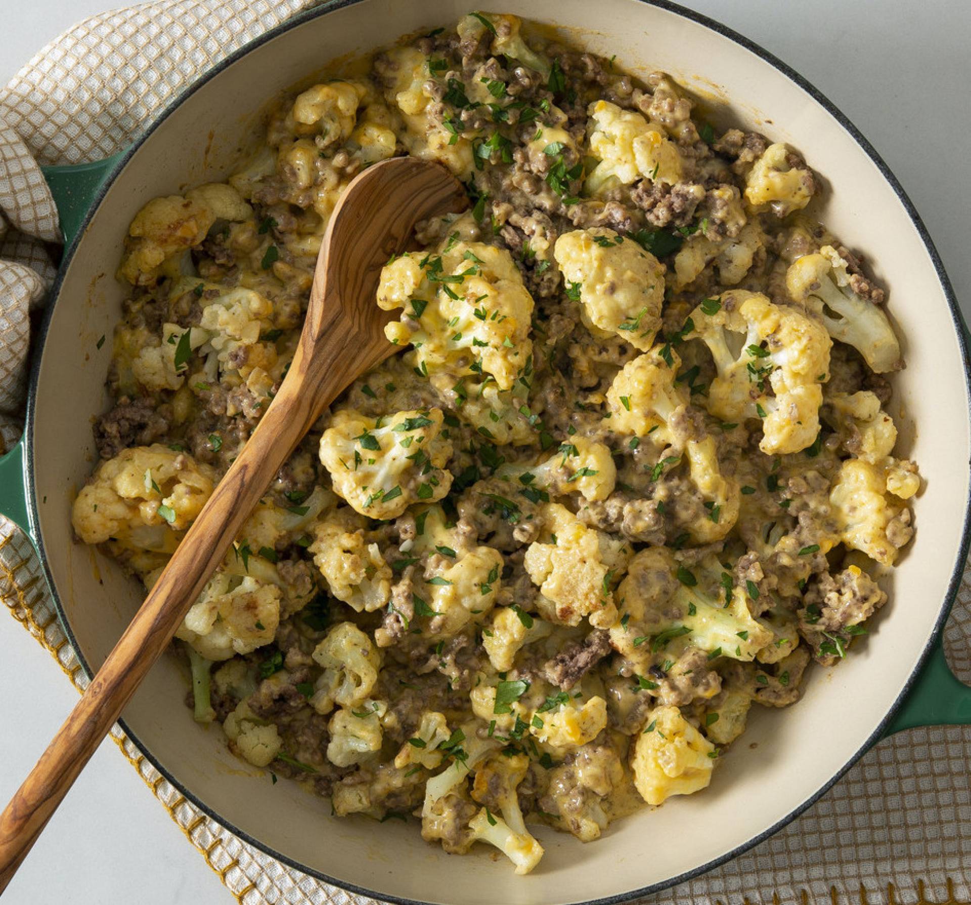 Keto Cauliflower Beefy Mac