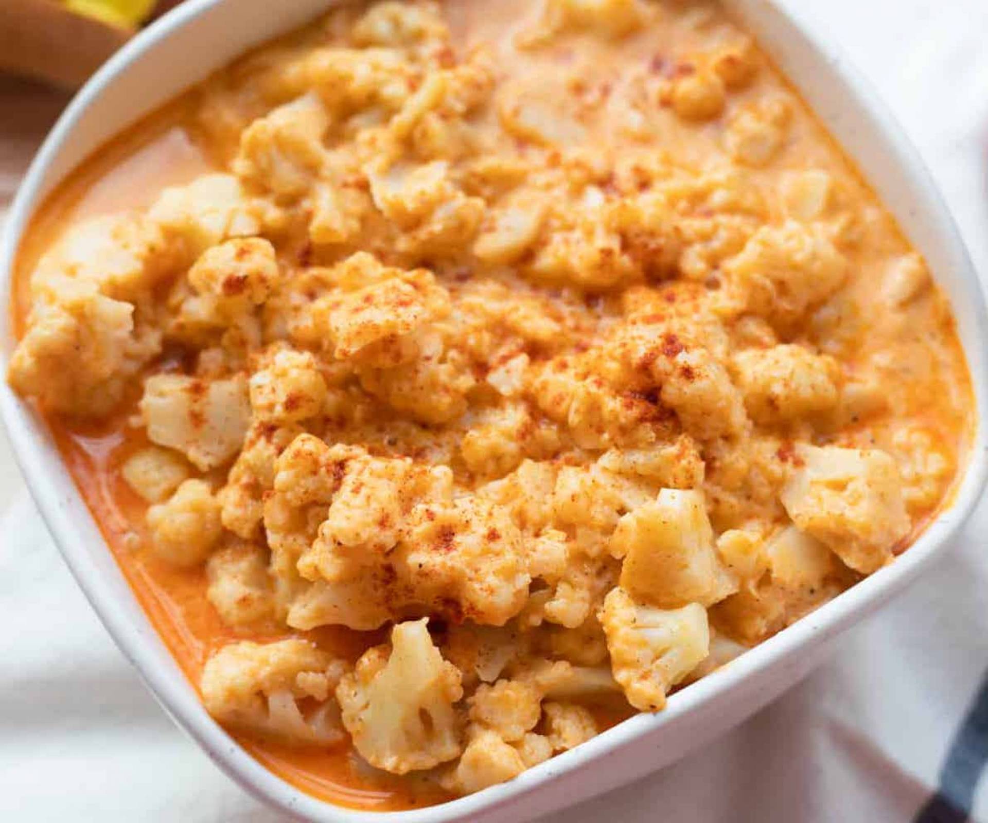 Keto Buffalo Cauliflower Chicken Mac