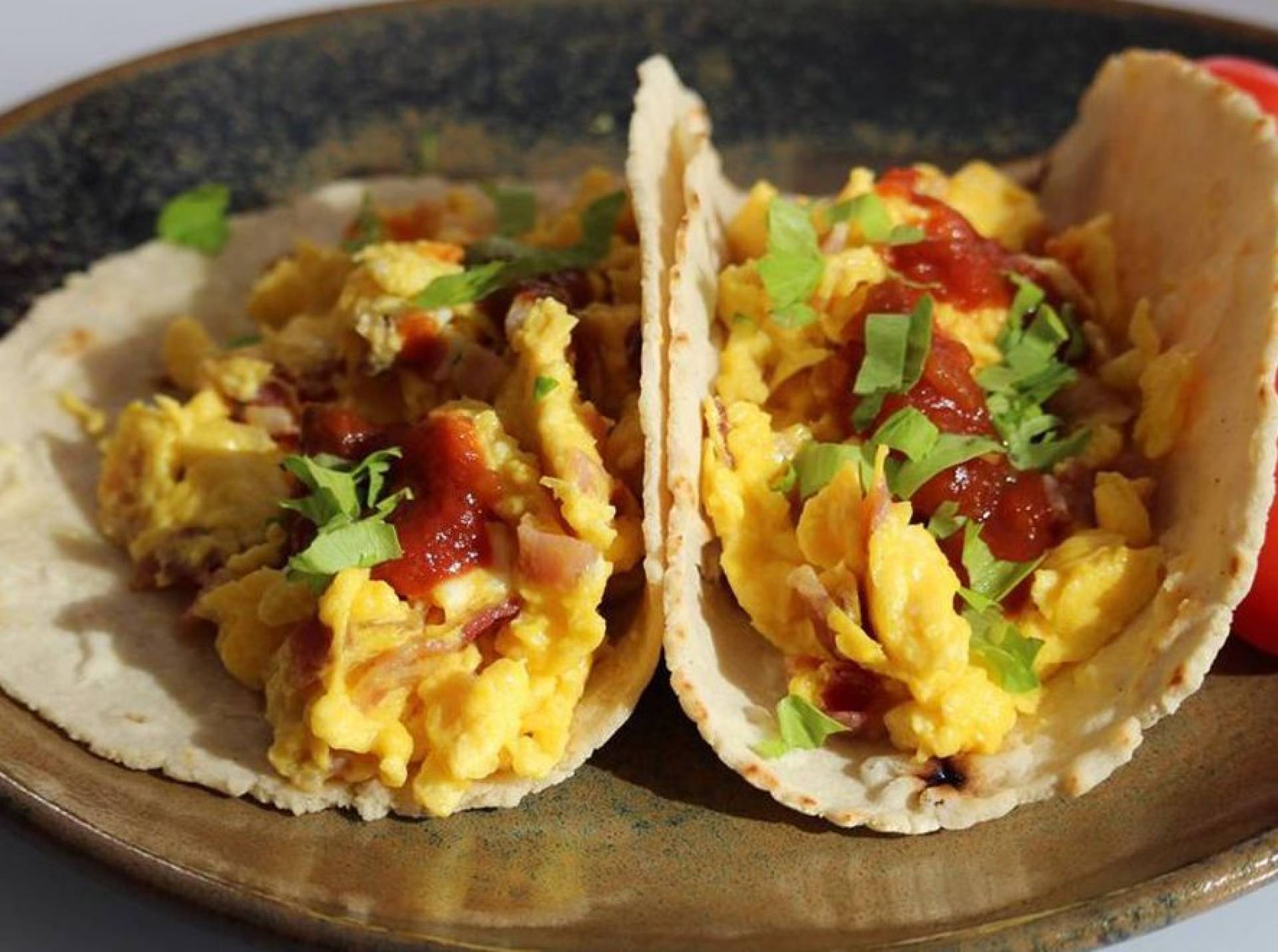 Breakfast Tacos with Hash Browns (ATHLETE)