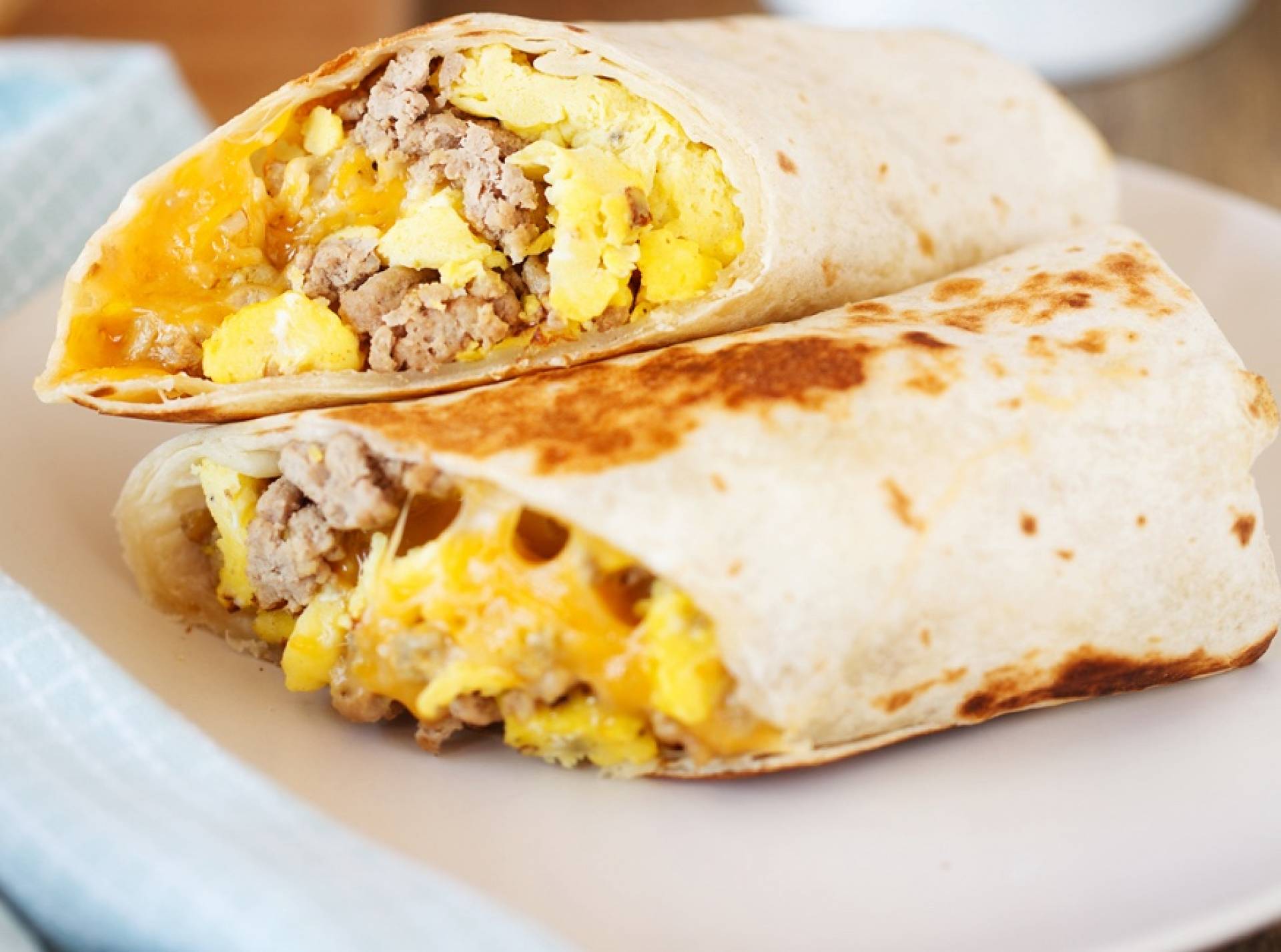 Keto Egg and Sausage Wrap