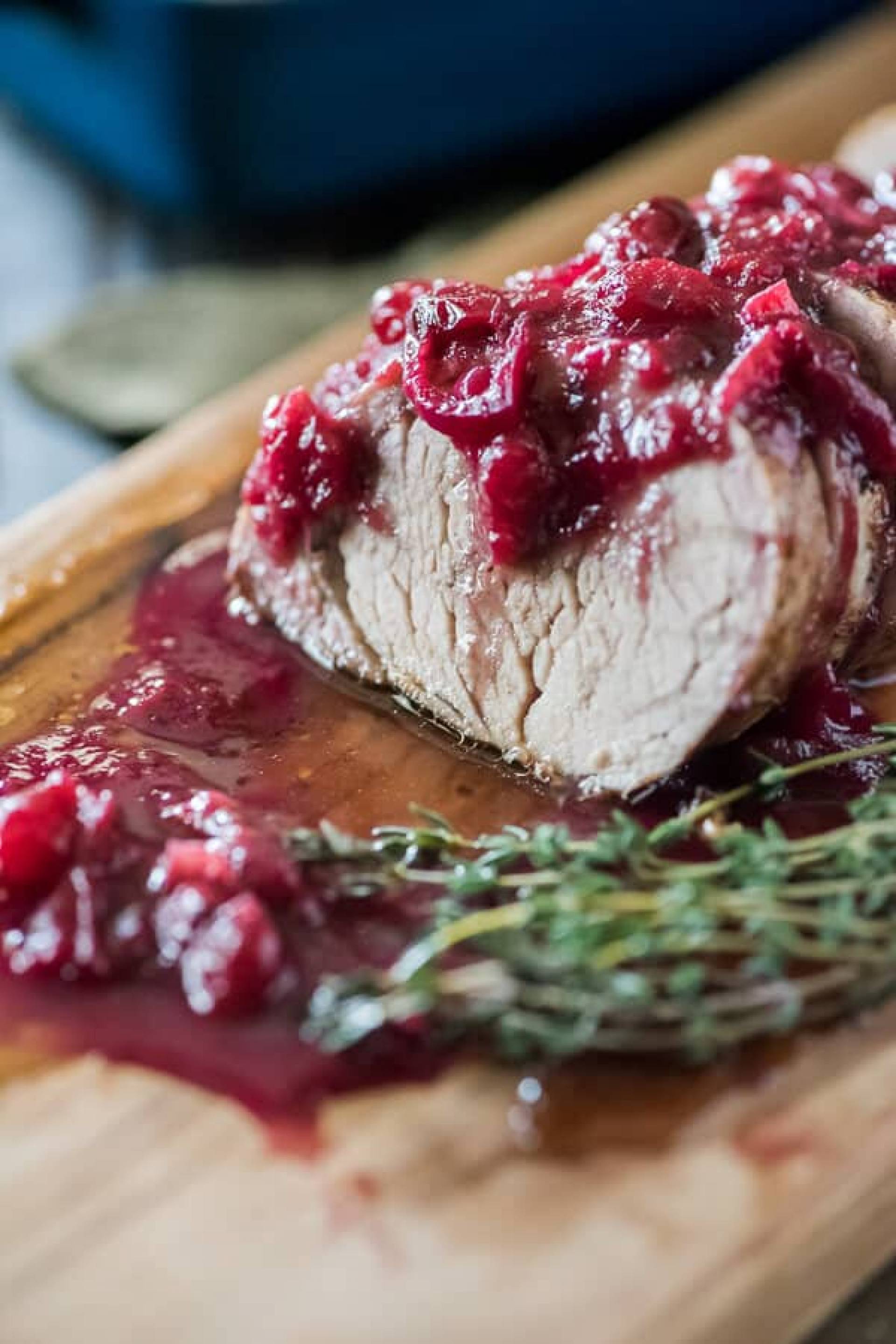 Cranberry Thyme Pork Tenderloin with Baby Potatoes and Broccoli (ATHLETE)