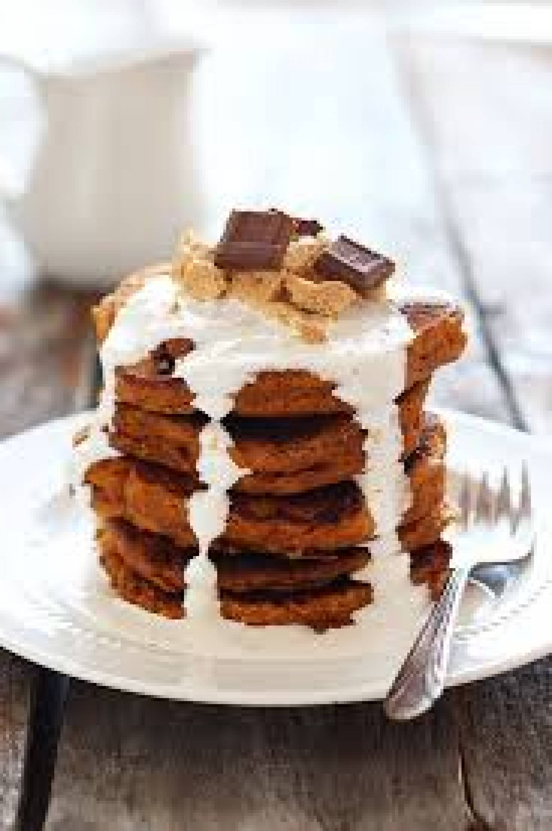 S'mores Pancakes with Turkey Sausage (PRO)