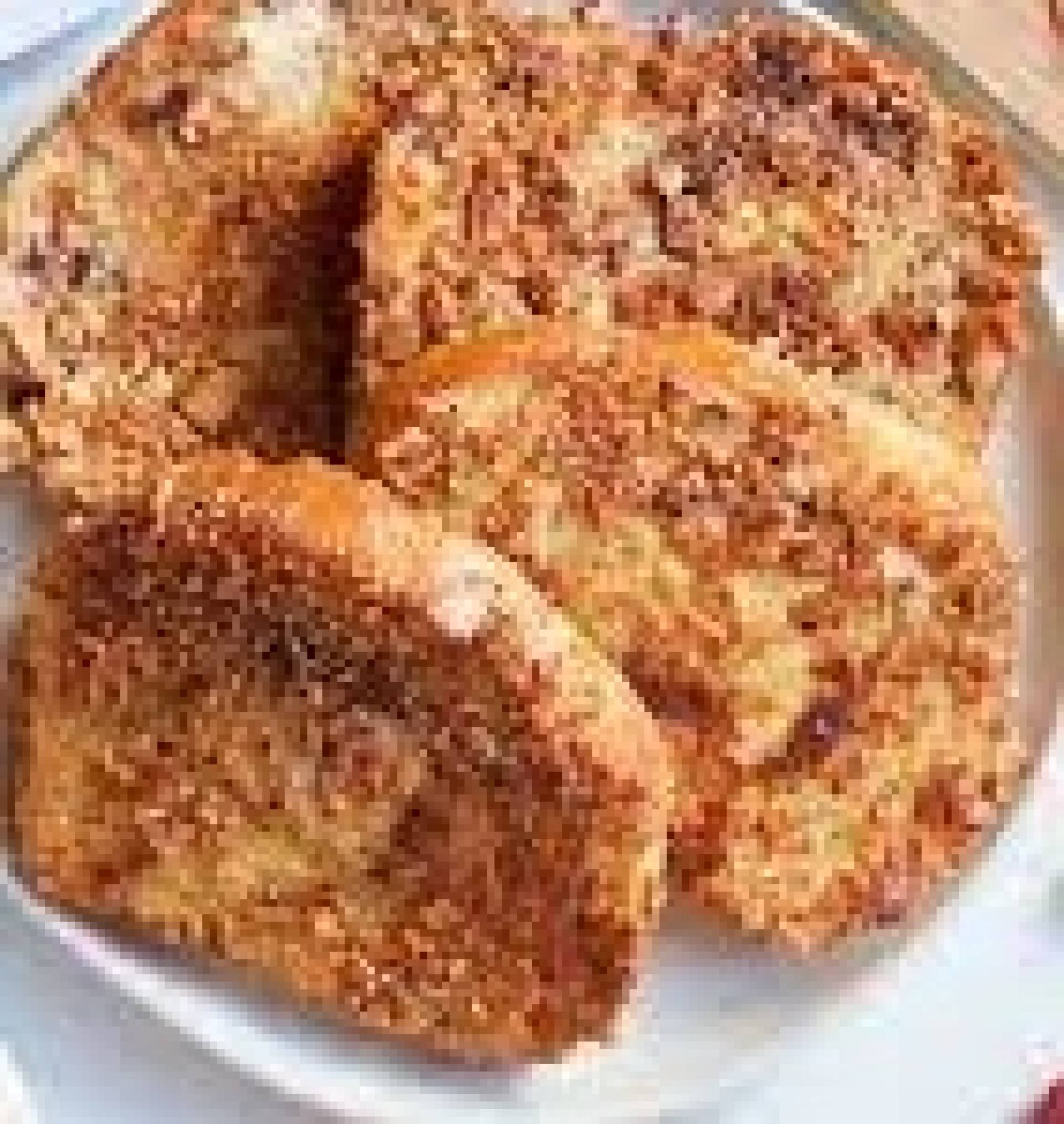 Cinnamon Crunch French Toast, Eggs, with Turkey Sausage (PRO)