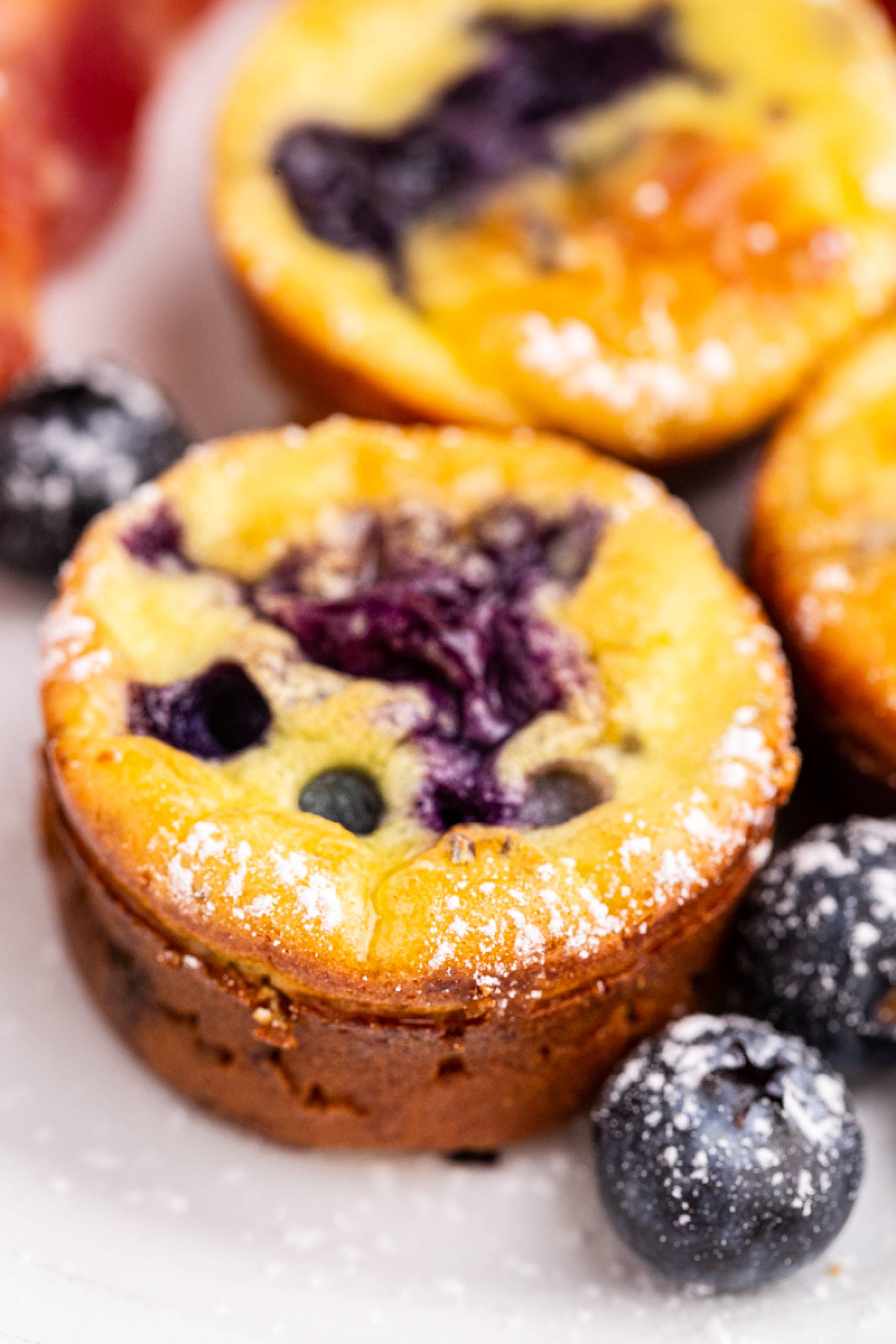 Keto Blueberry Pancakes Bites with Turkey Sausage