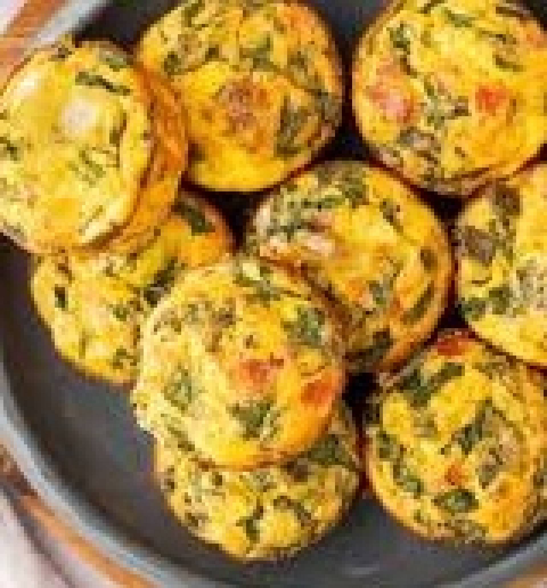 Cheesy Bacon and Spinach Egg Bites with Hash Browns (ATHLETE)