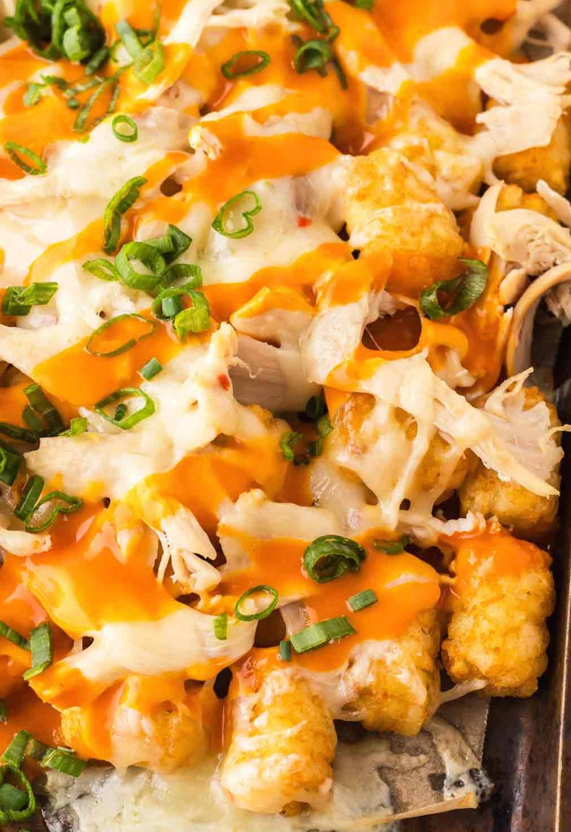 Buffalo Chicken Loaded Tater Tots (PRO)