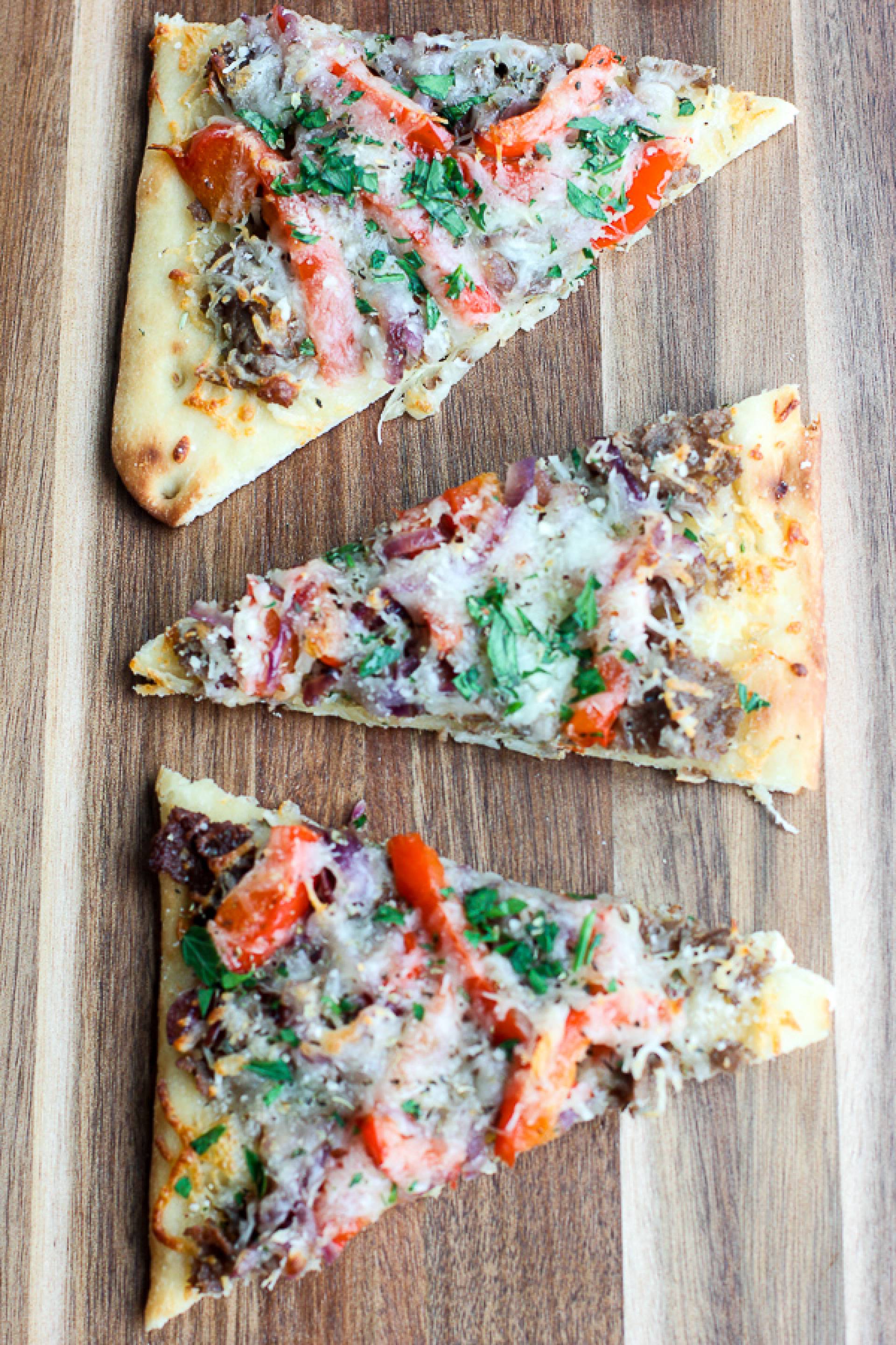 Philly Cheese Steak Flatbread