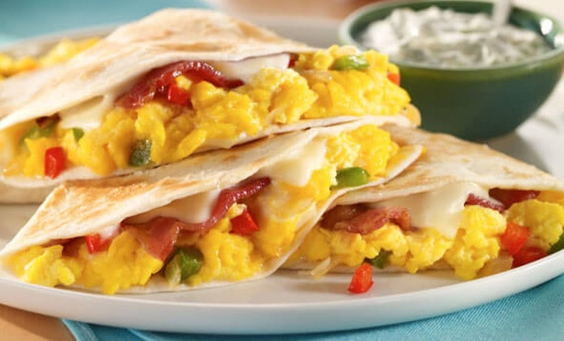 Keto Pizza Breakfast Quesadilla