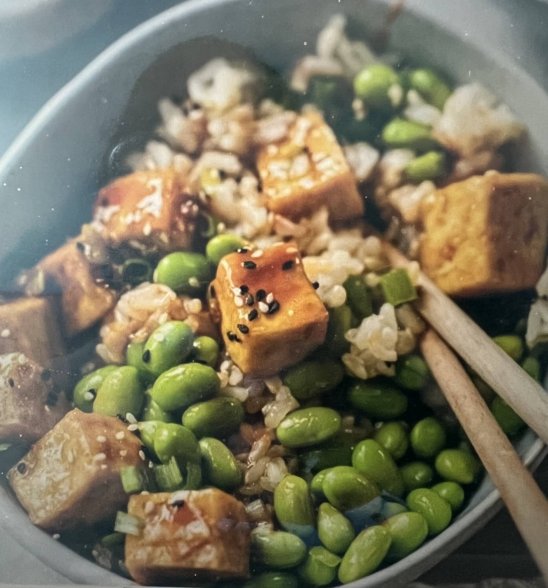 Vegan Asian Tofu Bowl