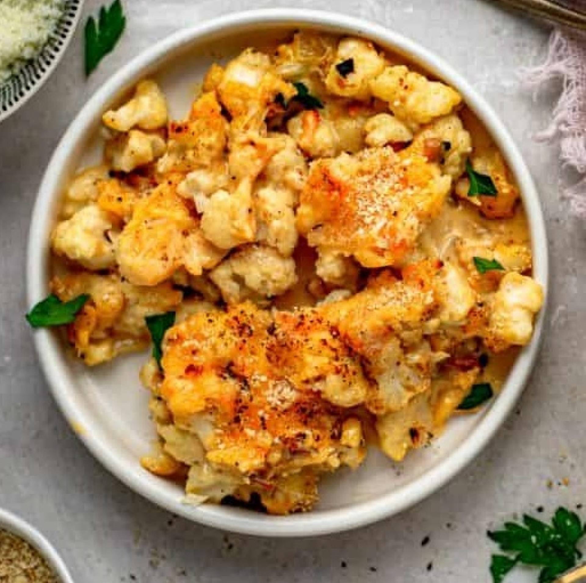 Keto Chicken Fajita Cauliflower Mac
