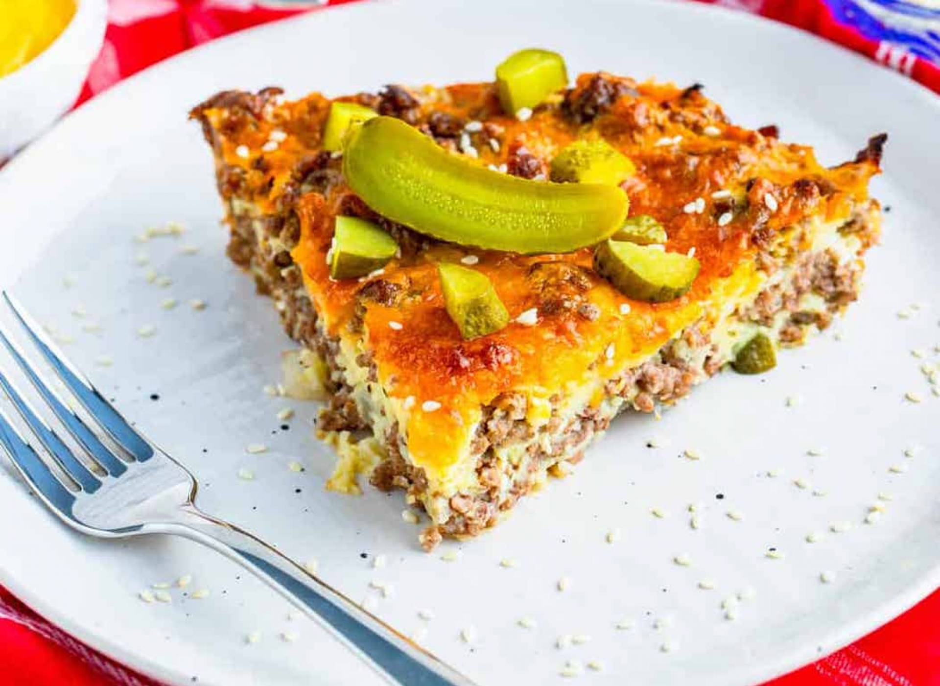 Keto Cheeseburger Spaghetti Squash Pie