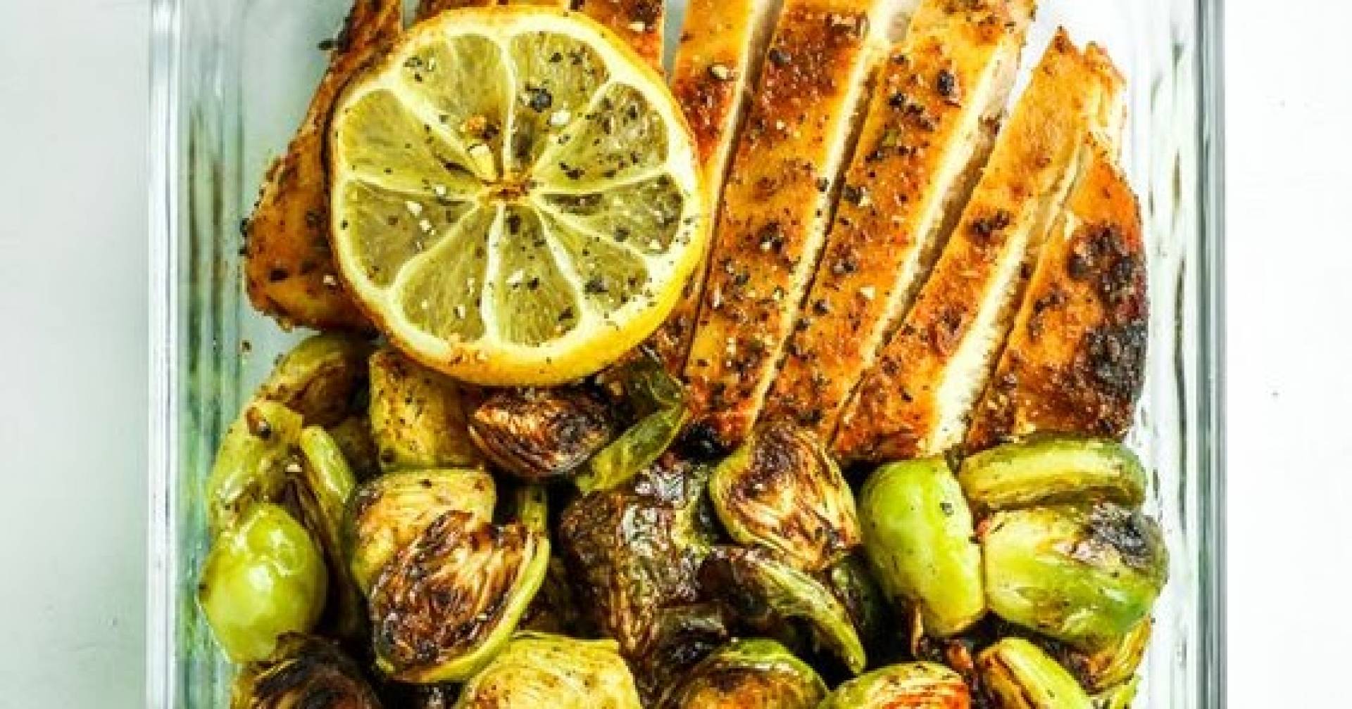 Blackened Chicken Roasted Potatoes and Brussel Sprouts (ATHLETE)